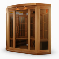 Infrared Sauna Built for Home Recovery, Canadian Red Cedar, FAR Heating Panels, 2320W Power