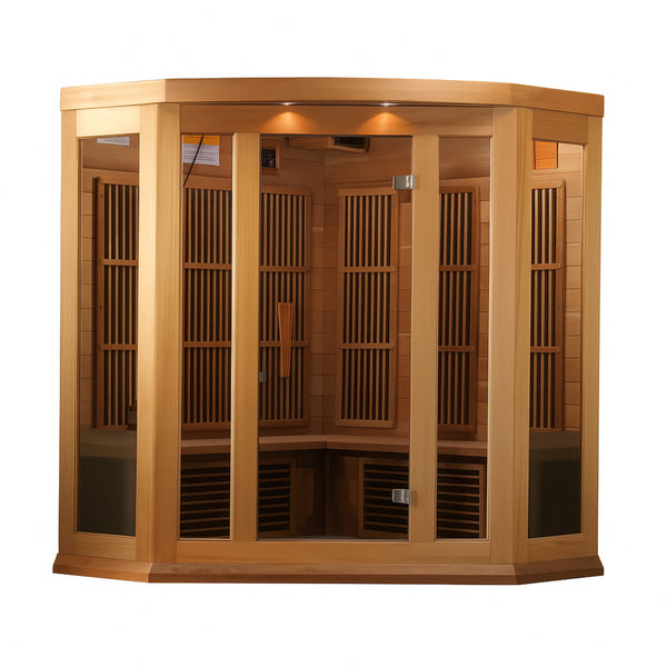 Infrared Sauna Built for Home Recovery, Canadian Red Cedar, FAR Heating Panels, 2320W Power